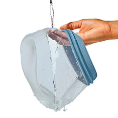 Silicone Reusable Bag Stand-Up Half Gallon (64 oz) - Ocean Blue