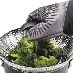 Stainless Steel Steamer with Extendable Handle