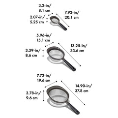 OXO Good Grips 3 Piece Strainer Set