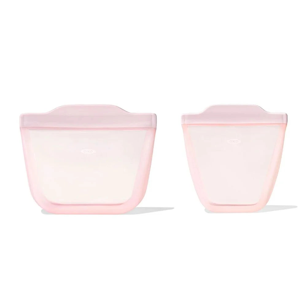 Tot Silicone Reusable Bags – 2 Piece Mixed Snack Set